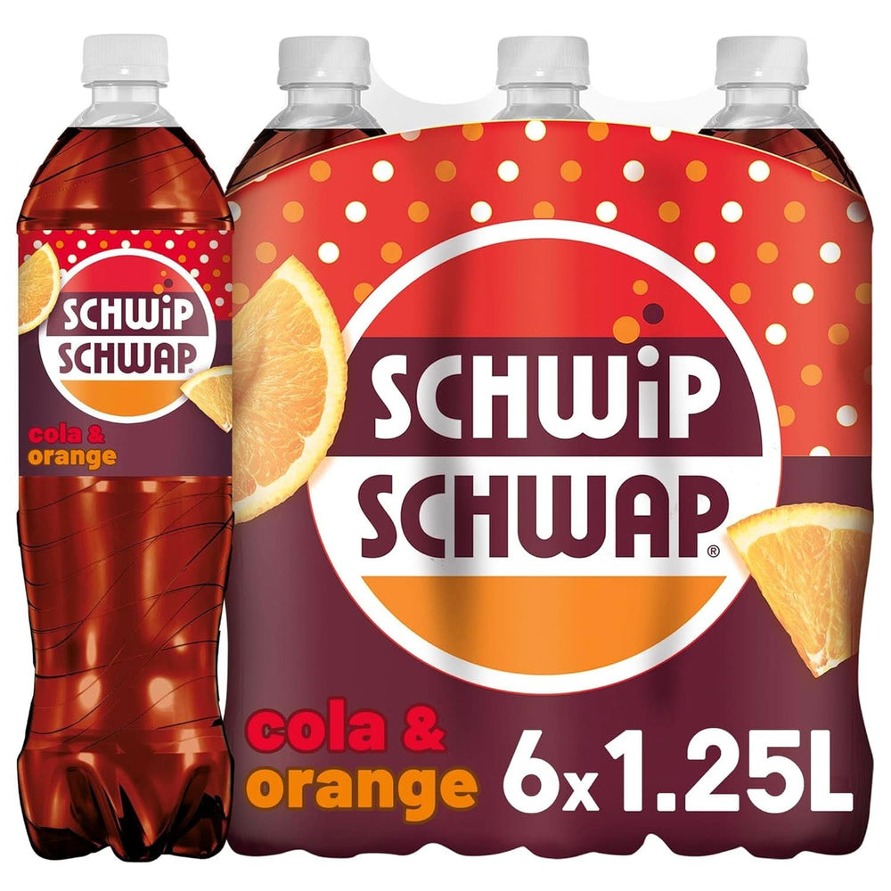 SCHWIPSCHWAP, The Original - Boisson cola caféinée à l'orange, set 6 x 1,25 litres Boissons sans alcool Naty Shop Nouvelle version