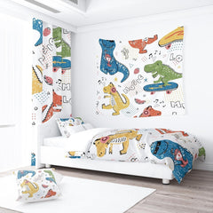 Lenjerie de pat pentru copii, baieti, diverse modele, cu fermoar, microfibre din poliester Lenjerie de pat - copii Naty Shop