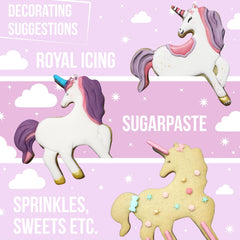 Lot de 3 Biscuits Licorne, Bleu