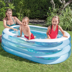 Intex 57482NP - Piscine Ovale Baleine (Modèles Assortis), Bleu, 163 cm L x 107 cm L x 46 cm H