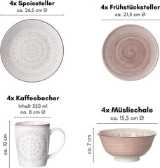 Service combiné Ritzenhoff & Breker Valencia, 16 pièces Services de table Naty Shop