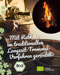 Blank Roast - BIO Winzer Kaffee 1000g - schonend mit Pfälzer Rebholz geröstet - ganze Kaffee-Bohnen au Pérou - 100% Arabica Röstung - schokoladig & nutig - säurearm
