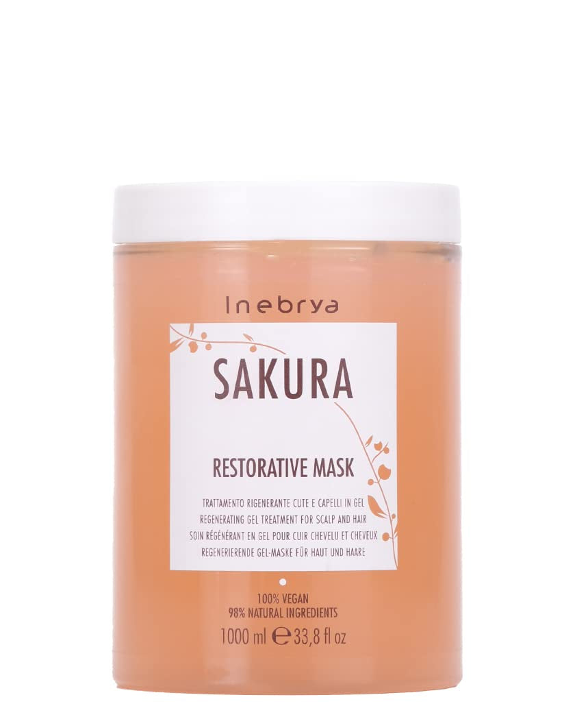 Masque de restauration Sakura - 1000ML Masque capillaire Naty Shop 1,1 L (1 paquet) Sakura