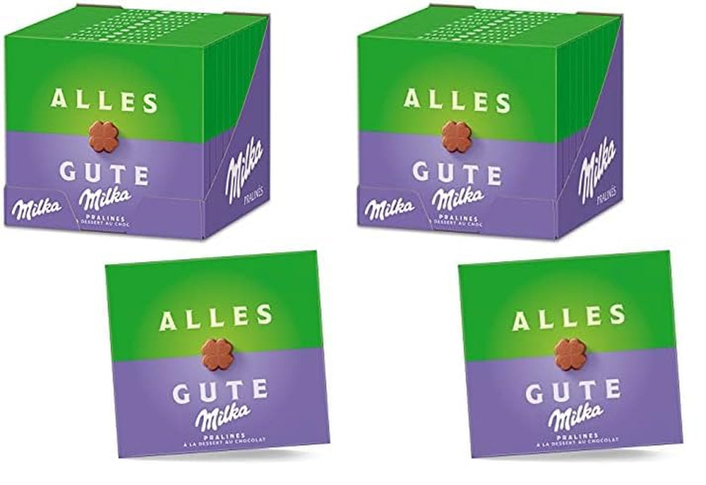 Milka All the Best Pralines 10 x 110g, Pralines fines au chocolat au lait alpin fourrées à la crème de cacao (paquet de 2)