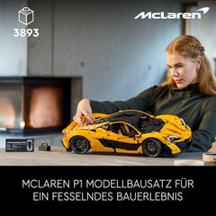 LEGO Technic Mclaren P1 Super ensemble de voiture de sport pour adultes fans de voiture cadeau moteur à piston V8 échelle de transmission à 7 vitesses modèle de voiture jouet ensemble de voiture 42172 ensembles de construction Besuche den LEGO-Store