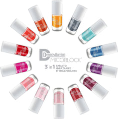 Microblock 3 en 1 Soin des Ongles Soin des Ongles Rose - Vernis à Ongles Cicatrisant - Traitement des Ongles des Pieds - Renforcement des Ongles - Disponible en 16 Couleurs - 5 ml