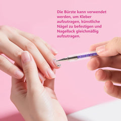 8 pcs Nagel Pinsel, Nagelkunstpinsel Pinsel Set, Pinsel pour Nägel mit Doppelkopf Nail Art Pinsel Set Dotting Pen et Gel Brush for Nails Präzise Pinsel pour Nageldesign et Verzierungen