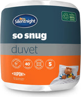Silentnight so Snug 534222GE Couette King Size 15 Tog Chaud Confortable Épais Hypoallergénique Lavable en Machine Blanc Couettes et Couettes pour Lit King Size Naty Shop King Size 15 Tog