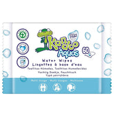 Lingettes de toilette multifonctions Aquas 99% d'eau Pack de 60 lingettes humides bébé Naty Shop