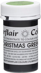 Colorant alimentaire pour pâtes Sugarflair, vert de Noël, colorant alimentaire pour pâtes, fondant et massepain, couleurs concentrées spectrales - 25 g