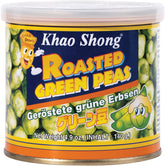 Khao Shong Pois verts frits au wasabi, pois croustillants dans une pâte épicée, une alternative faible en gras aux noix, moyennement épicé, 1 boîte de 140 g | 140 g (1 paquet)