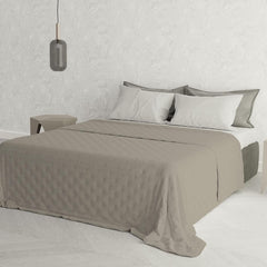 Lenjerie de pat italiană cuvertură de vară CHIC, microfibră, DOUBLE 250X250Cm, maro Plapumi si pilote Naty Shop