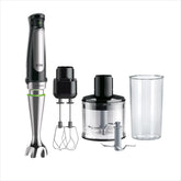 Braun Household Hogar Multiquick 7 Mixer, Spritzschutz, Spülmaschinenfest, Bpa-Frei, 600 Ml, Zerkleinerer 500 Ml, Eisklinge, MQ 7035XBI, 1000 W, Schwarz, MQ7035XBI Kitchen Naty Shop 4 Zubehörteile 7035X | 3 Accessoires