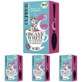 Cupper Thé blanc biologique, framboise, 20 sachets, 34 g (paquet de 4)