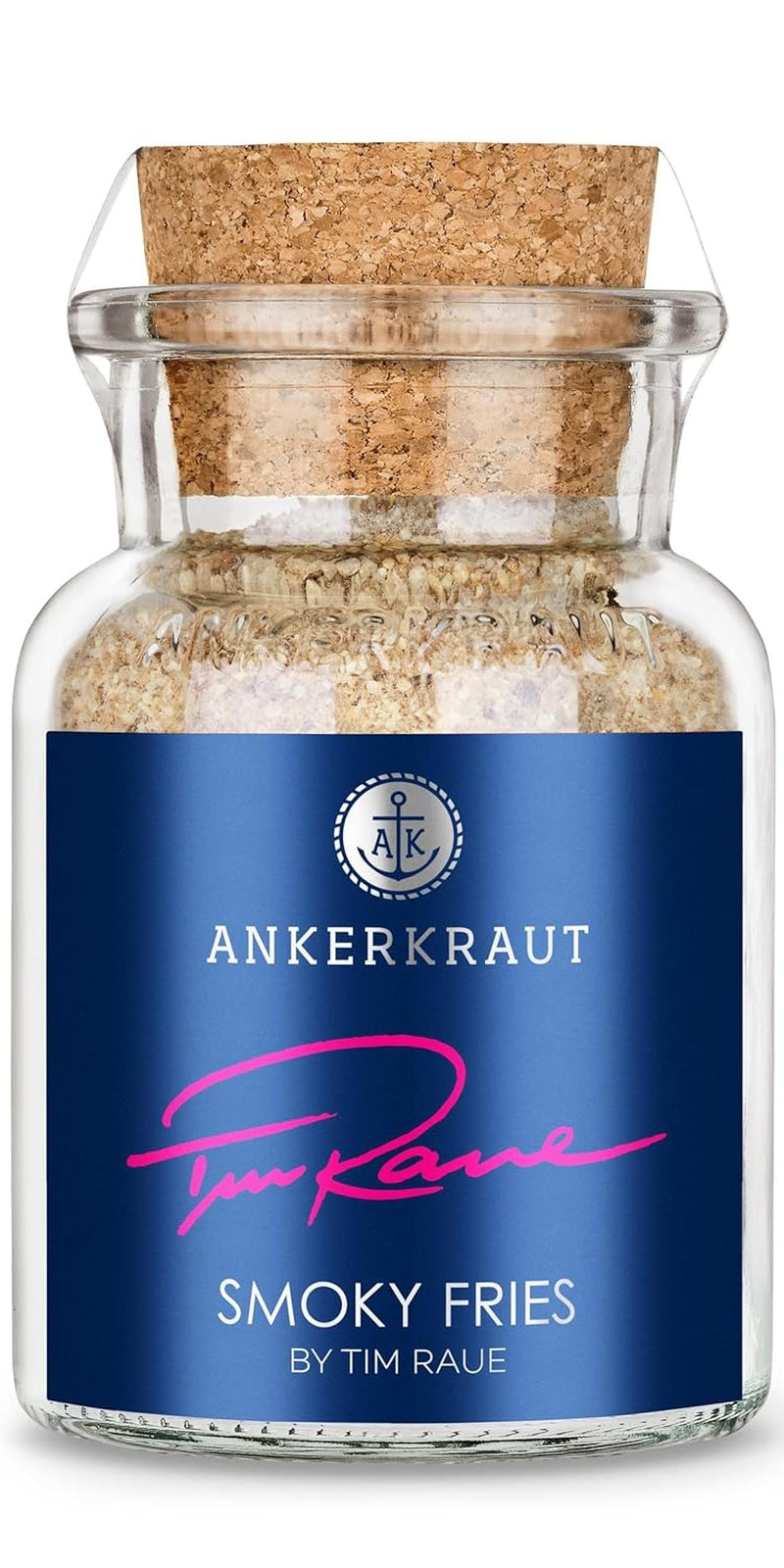 Ankerkraut Smoky Fries de Tim Raue, divers ingrédients pour pommes frites, pommes gourmandes avec arôme raffiné, 145 g dans un verre Korkenglas