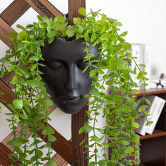 Notakia Pot de fleurs mural à facettes pour intérieur et extérieur avec drainage pour plantes grasses, cactus et petites plantes, décoration unique pour la maison, cadeau pour les amis et la famille