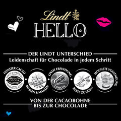 Lindt HELLO Cheesecake cu căpșuni și ciocolată | Baton 100g | Ciocolată cu lapte cu umplutură de cremă de quark cu căpșuni | Baton de ciocolată | Cadou de ciocolată