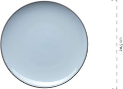 Mäser Geschirr-Set, Steingut Maila Rosa/Grau/Blau/Grün, 4-Personen-Set Vaisselle Naty Shop