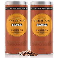 Cafea boabe premium Saula, pachet de 2 cutii x 500g. Bourbon 100% Arabica