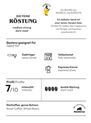 Joerges Espresso Delicato, 1 kg, blanc Café Naty Shop