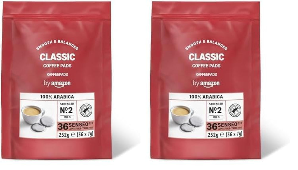 Kaffeepads Classic 100% Arabica, conçus pour les machines Senseo, 36 pièces (1er-Pack) (Packung mit 2)