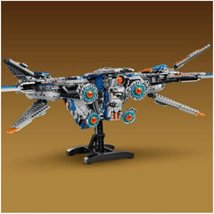 LEGO Marvel Les Gardiens de la Galaxie : le modèle de vaisseau spatial de construction Milano avec 4 figurines de super-héros Avengers Flyer pour les aventures spatiales Cadeau pour garçons et filles 76286 Jeux de construction Beuche den LEGO-Store