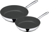 WMF Devil set de poêles 2 pièces, poêles à induction 24, 28 cm, acier inoxydable Cromargan, revêtement céramique, allant au four Casseroles et poêles Naty Shop Set de 2 poêles 24 et 28 cm