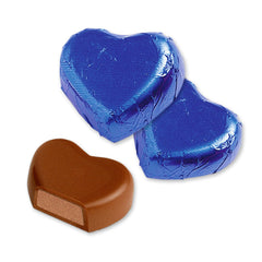 Günthart 150 cœurs en chocolat bleu fourrés au nougat | Pingouins à la crème de nougat | Coeurs de pingouin au chocolat bleu | Concours | Coeurs de chocolat bleu | Pingouin (1,2 kg)