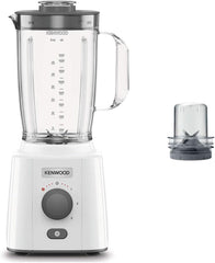 Kenwood BLP41.C0WH Mélangeur, Kunststoff, Grau, Weiß Kitchen Naty Shop 650W + Tritatutto