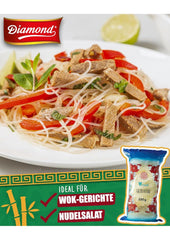 Nouilles en verre DIAMOND, nouilles en verre longues, naturellement végétaliennes et sans gluten - 1 x 250 g