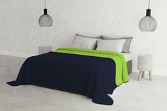 Couette élégante pour lit double 260 X 270 Cm, bleu foncé/vert masculin, lits et couvertures Besuche den Italian Bed Linen-Store, bleu foncé/vert masculin