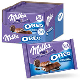 Barres Milka & OREO – Chocolat au lait alpin avec morceaux croquants de biscuits OREO à la crème de lait – 13 x 185g