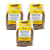- Pâtes italiennes de sorgho et de riz bio, sans gluten, forme penne - Pâtes sans gluten à base de farine complète issue de l'agriculture biologique italienne, vegan, pack de 3 paquets x 350g