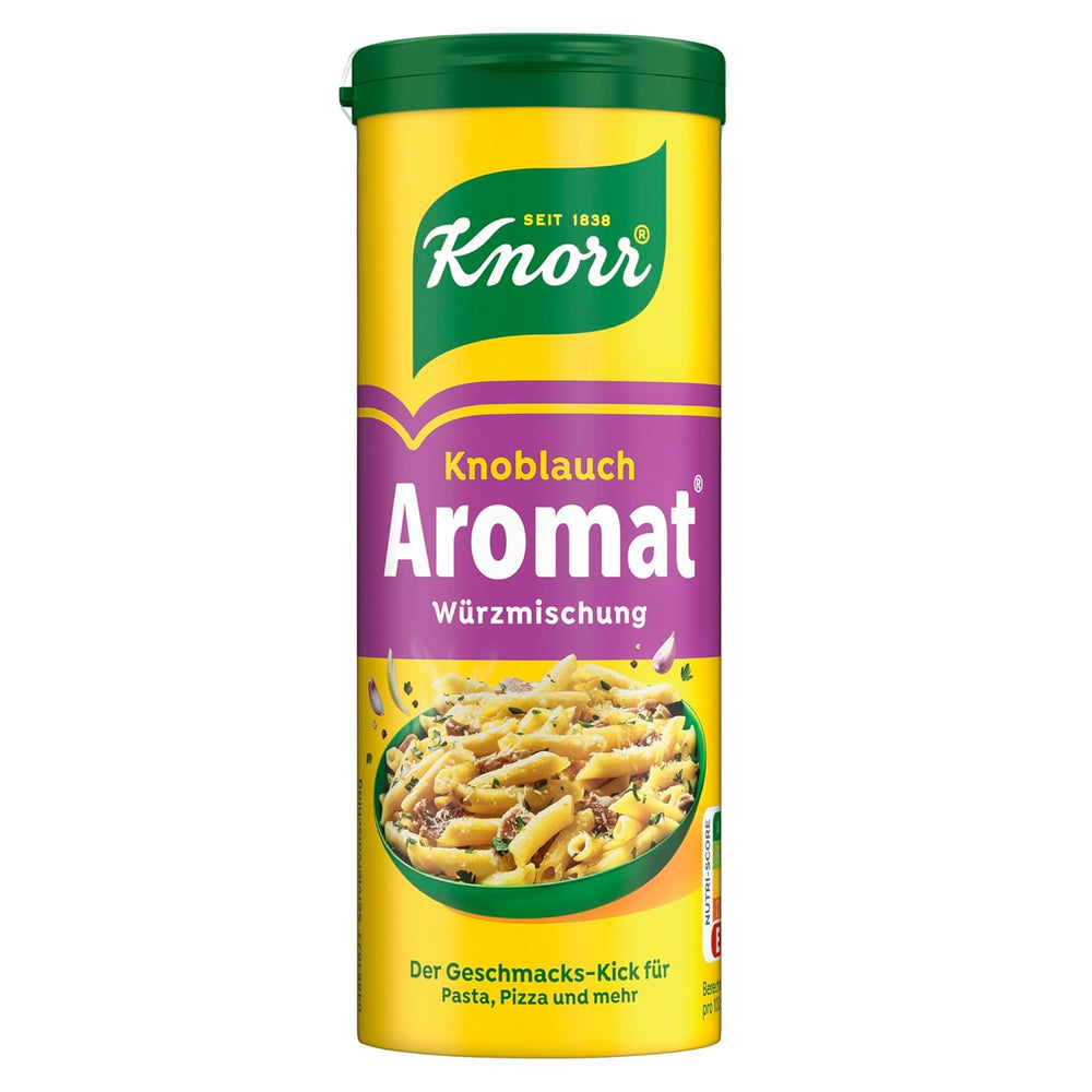 Knorr Würzmischung Garlic Aromat für schnelle Gerichte zum Würzen und Verfeinern von Pasta, Pizza, Gemüse and more 90 g