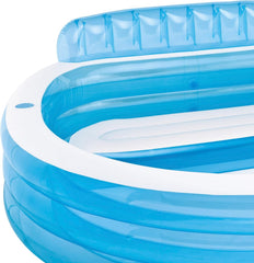 Intex 57190NP - Scaun gonflabil pentru piscină, vinil, multicolor, 229x218x79 cm