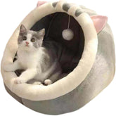 Katzenhaus Für Indoor Winterfest Wasserdicht Und Warm katzenhöhle Katzen Wasserdichtes Wetterfestes Faltbares Tierheim Warm Pet Nest, für Kleine bis Mittlere Größe Katzen