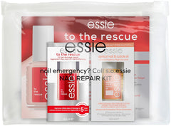 Essie Nail Rescue Kit : Huile pour ongles et cuticules parfumée à l'abricot + Vernis à ongles réparateur To the Rescue