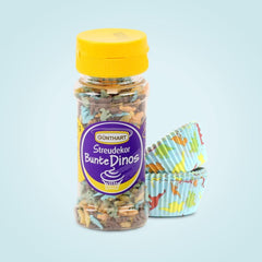 Set Günthart Dino, 55 grammes + 50 caissettes à cupcakes en papier Sprinkles Naty Shop