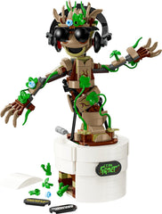 LEGO | Marvel Tanzender Groot - Animierte Minifigur eines Charakters aus Guardians of the Galaxy - Interaktives Spielset - Kreatives Spielzeug - Superhelden Geschenk für Jungen und Mädchen - 76297