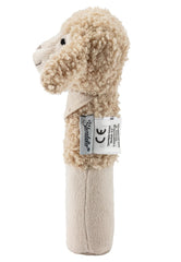 Sterntaler bébé couineur mouton Flocke - Jouet pour bébé en tissus doux - Jouet pour bébé - Premières tentatives d'attraper et de jouer, couleur sable Bebe Toys Naty Shop