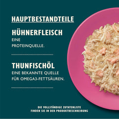 Lily's Kitchen Aus Naturichen Ingredient hermestellung Filets cuits dans de la gelée avec des cuisses et des laches ausgewachsen Nassfutter für Katzen Dose de 70 g