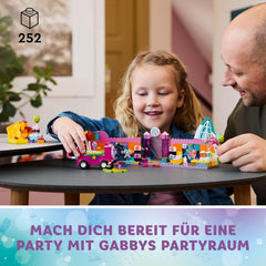 LEGO 4+ La maison de poupée de Gabby La salle de fête de Gabby, ensemble de jeu disco avec toboggan et figurines d'animaux pour un jeu de rôle créatif, cadeau pour filles et garçons à partir de 4 ans 10797 Jeux de construction Besuche den LEGO-Store
