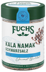 Fuchs Gewürze - Kala Namak - Schwarzsalz - Gewürzsalz für veganes Rührei - ingrédients naturels - 100 g en dose variable, recyclable