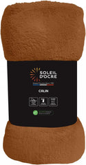 Soleil D'Ocre, pătură din flanel, 180 X 220 Cm, Calin Terra Plapumi si pilote Naty Shop Portocaliu 180 X 220 Cm