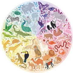 Ravensburger Puzzle 17172 Cercul de culori -Animale 500 piese Puzzle Naty Shop