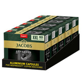 Jacobs Café expresso Ristretto, Megapack XXL, Intensité 12/12, 5 x 40 cafés, Café café compatible Nespresso*, 200 cafés