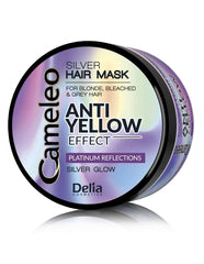 Cameleo - Masque Teintant Argenté - Sans Effet Jaune - Traitement Violet et Protection de la Couleur pour Cheveux Blonds, Gris, Blancs - Nuances Platine - Protection UV - Sans Paraben - 200 ml Naty Shop Hair Mask Default Title