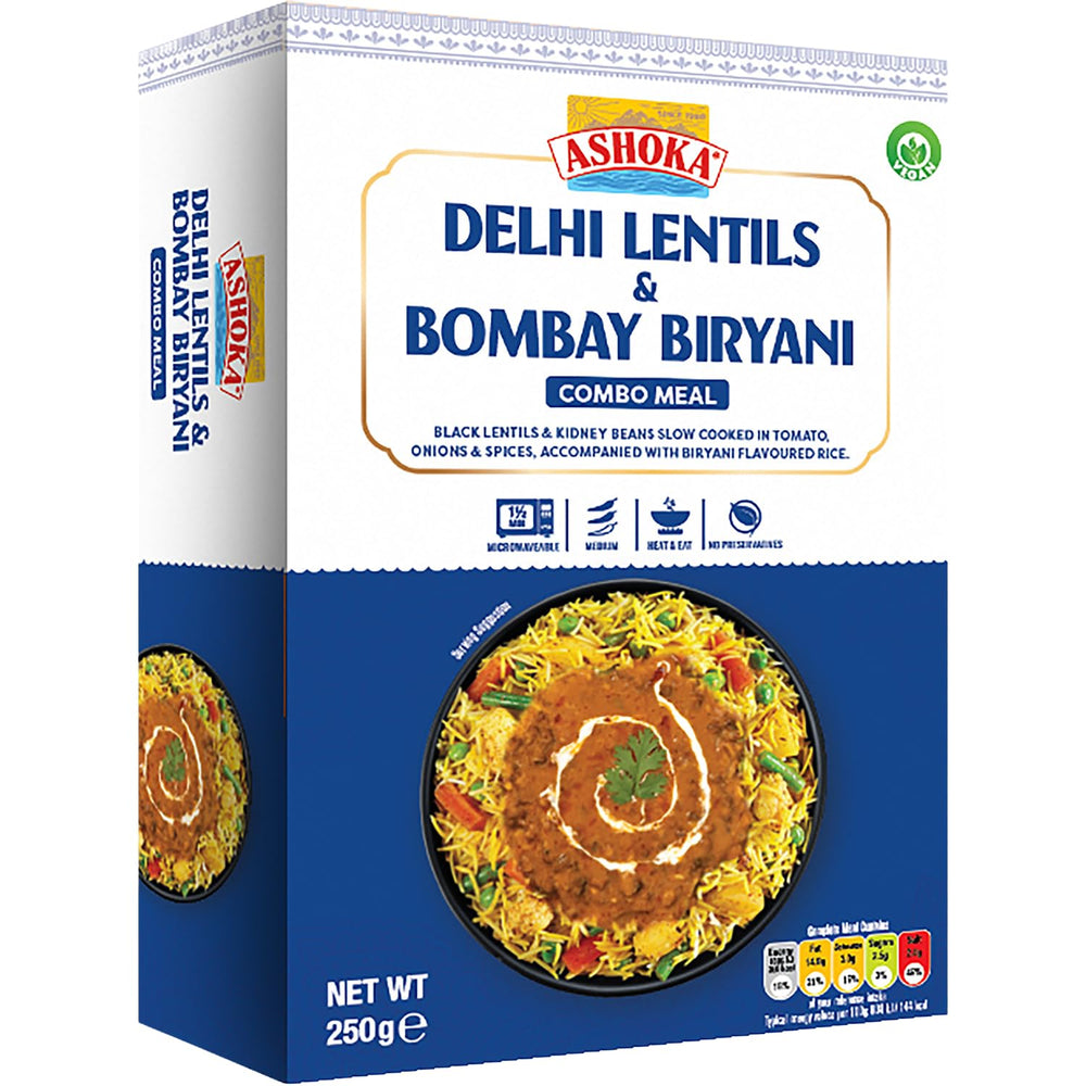 ASHOKA - Lentilles instantanées de Delhi et Bombay Biryani - (1 x 250g)