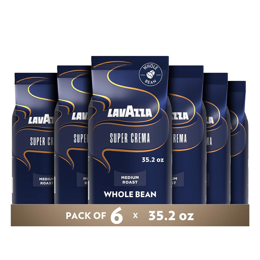Lavazza Super Crema Espresso Bohnen - Sac de 2,2 lb (paquet de 6)