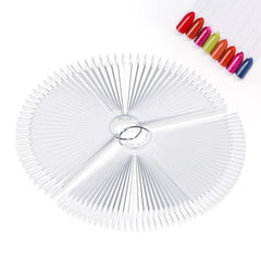 100 pièces Nail Art Tips Ring Stick,Nagelspitzen Nagel Display Transparente Nägel Kunstspitzen Sticks,Nagelkunst Praxis for Nagelstudio et Anfänger Display DIY Nail Art Tips